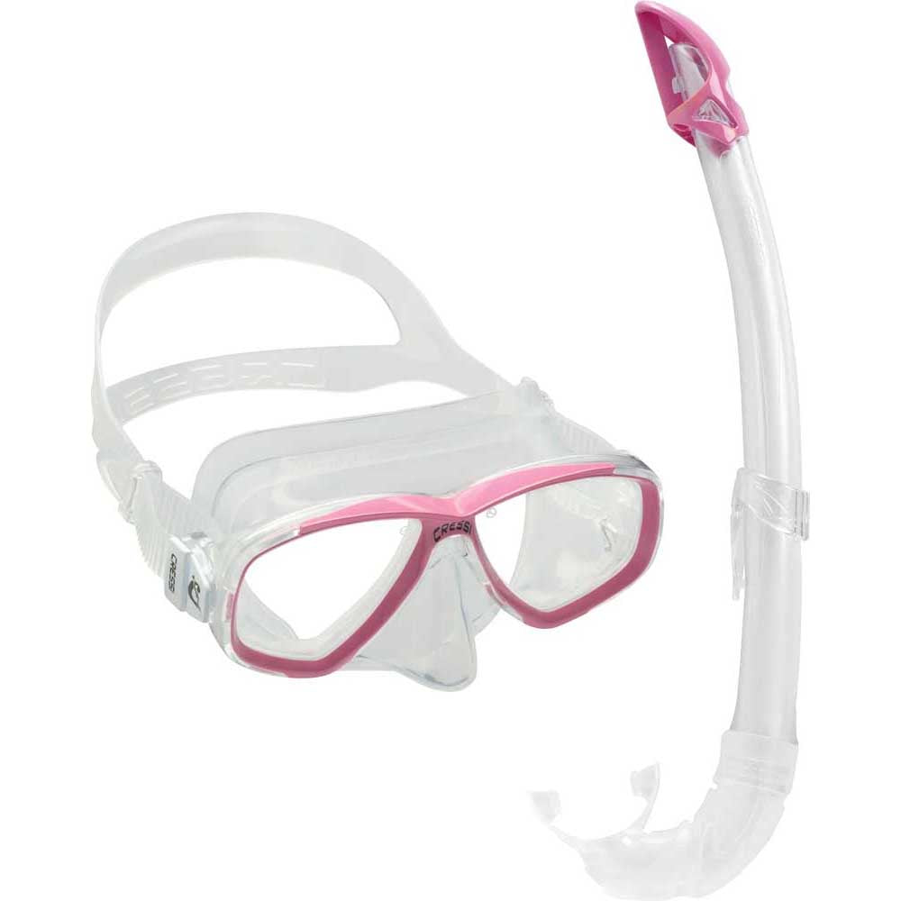 Cressi Perla Maske Mexico Şnorkel Seti - CLEAR-PINK