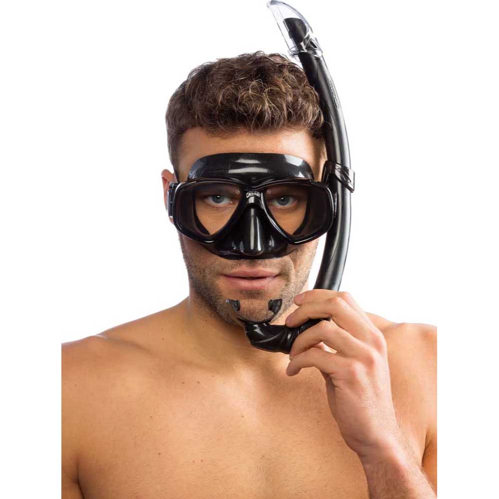 Cressi Perla Maske Mexico Şnorkel Seti - BLACK