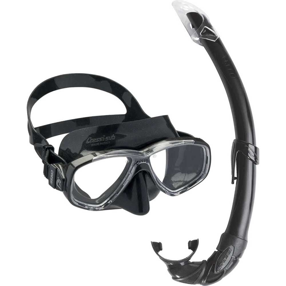 Cressi Perla Maske Mexico Şnorkel Seti - BLACK