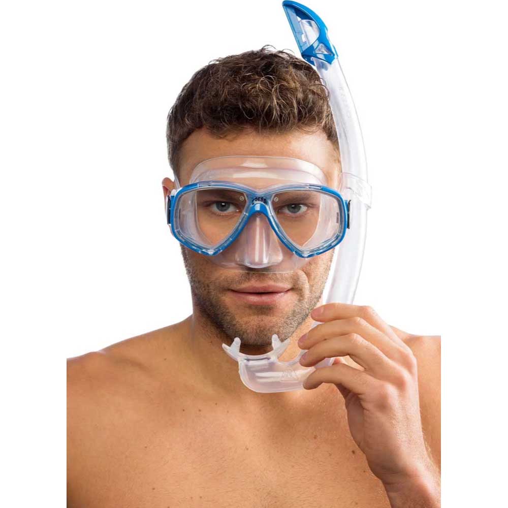 Cressi Perla Maske Mexico Şnorkel Seti - CLEAR-BLUE