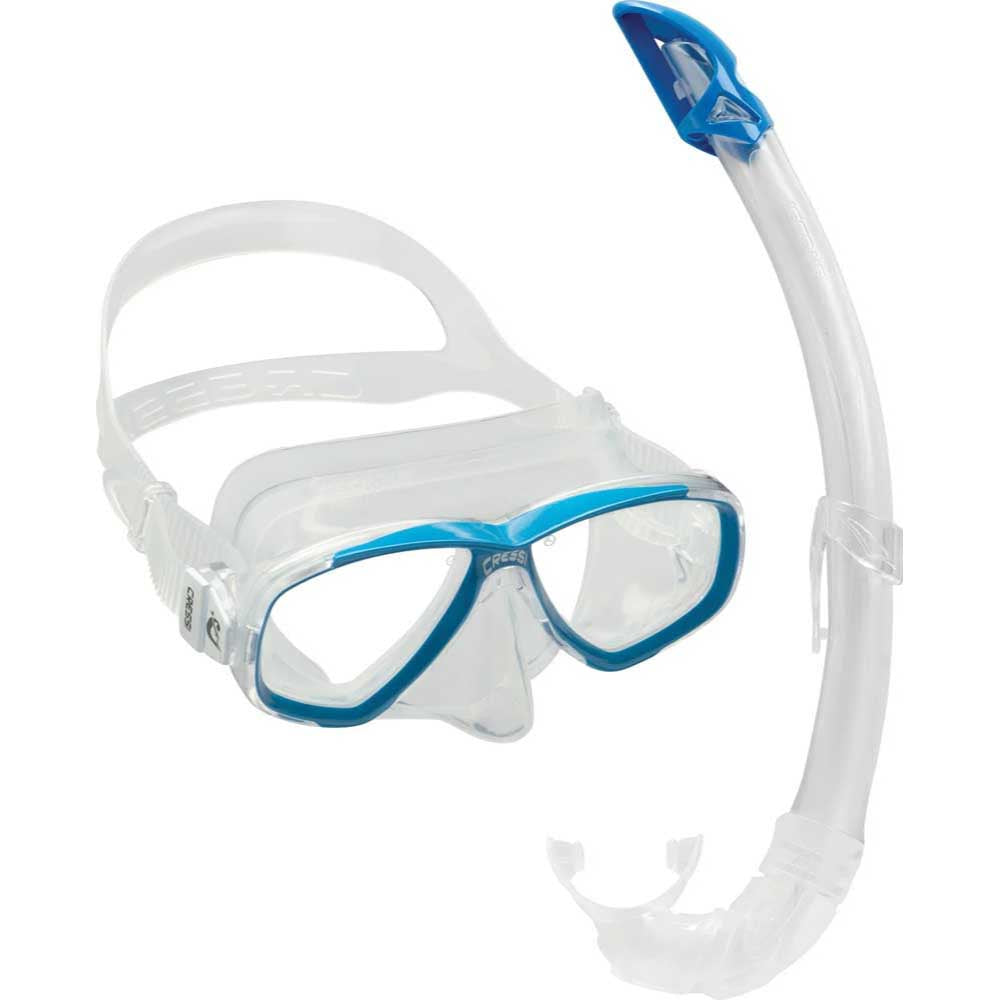 Cressi Perla Maske Mexico Şnorkel Seti - CLEAR-BLUE