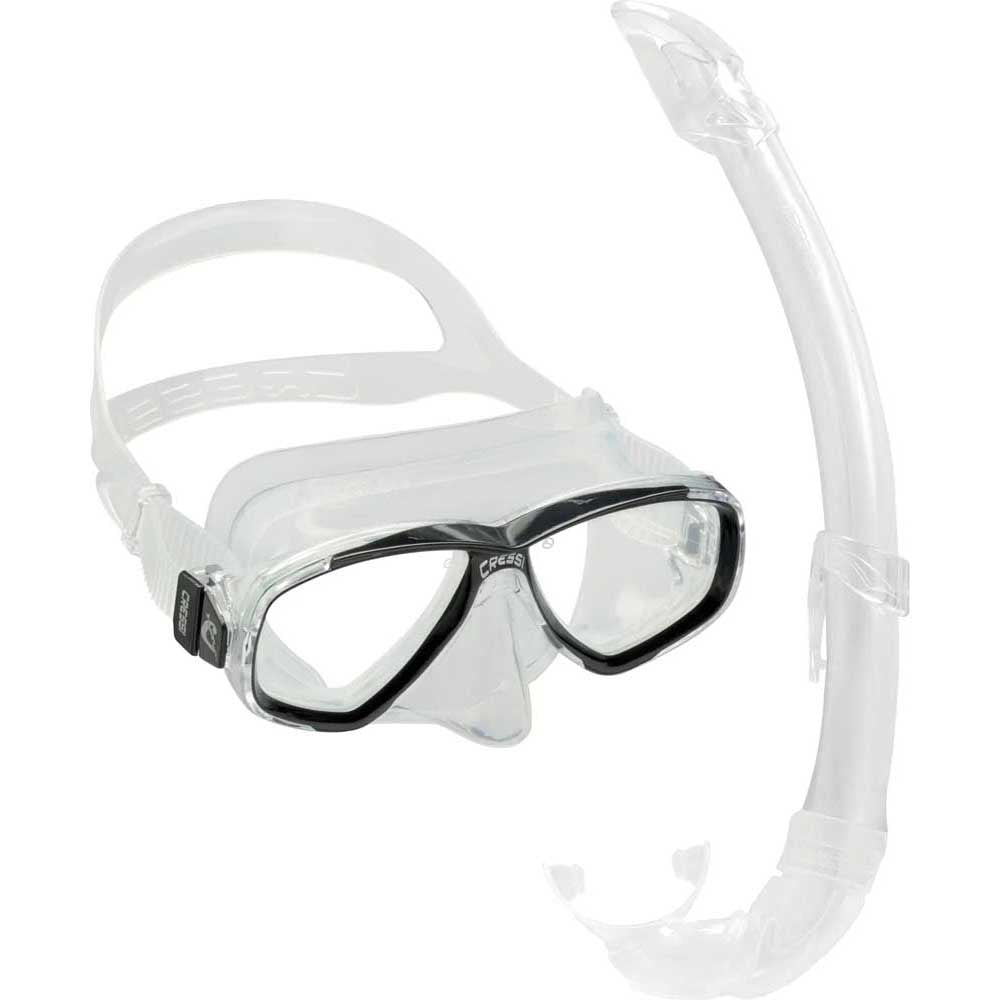 Cressi Perla Maske Mexico Şnorkel Seti - CLEAR-BLACK