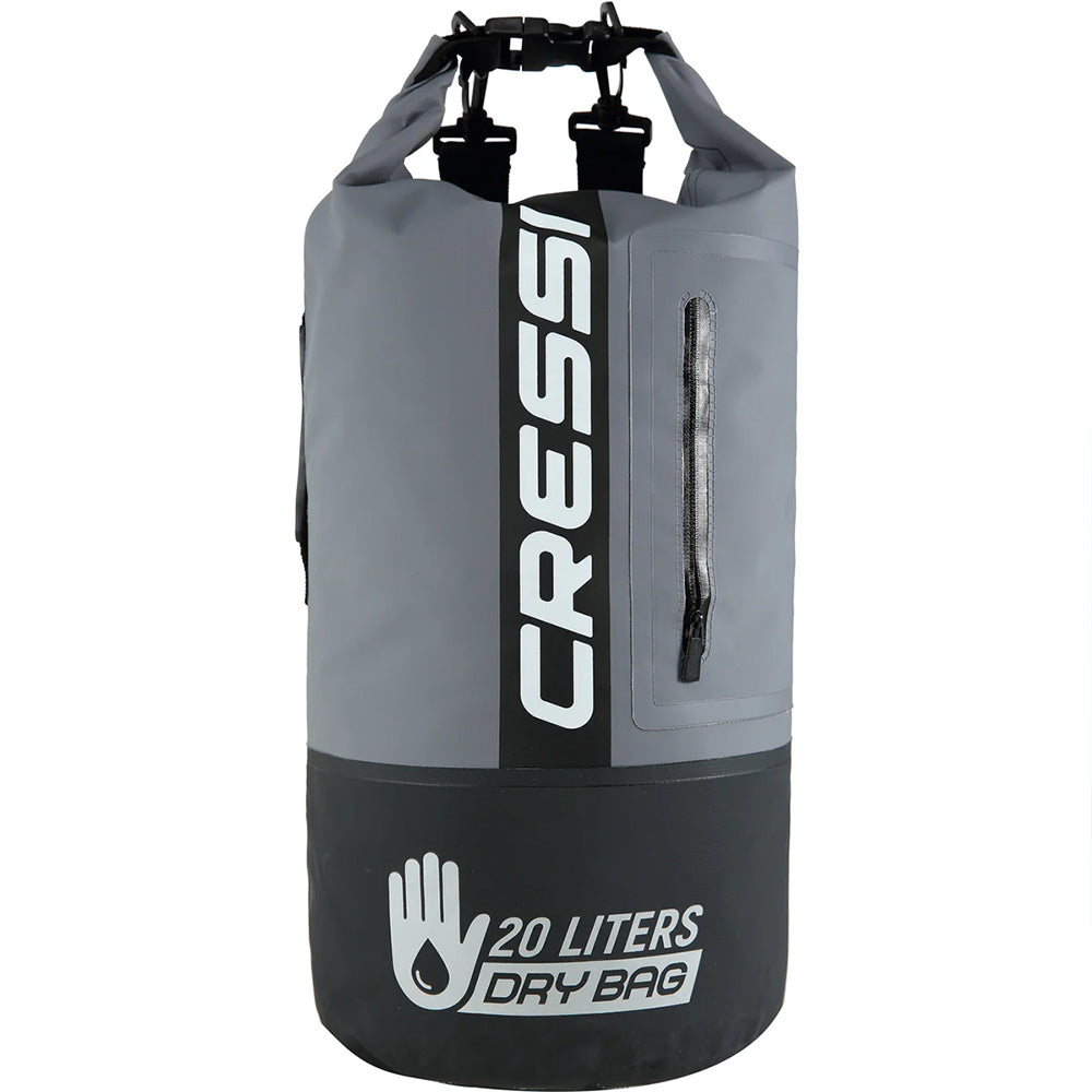 Cressi Premium Dry Bag - BLACK - GREY - 20L