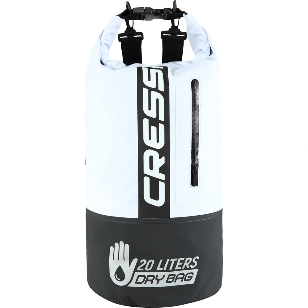 Cressi Premium Dry Bag - BLACK - WHITE - 20L