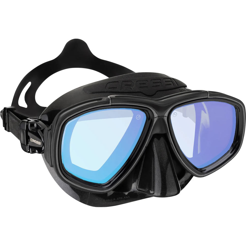 Cressi Prisma Dalış Maskesi - BLACK - YELLOW/BLUE LENS