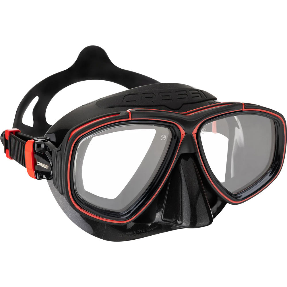 Cressi Prisma Dalış Maskesi - BLACK - RED