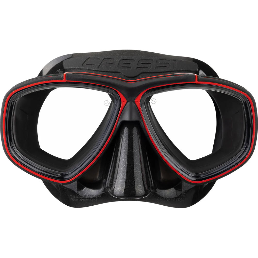 Cressi Prisma Dalış Maskesi - BLACK - RED