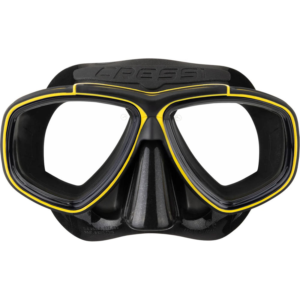 Cressi Prisma Dalış Maskesi - BLACK - YELLOW