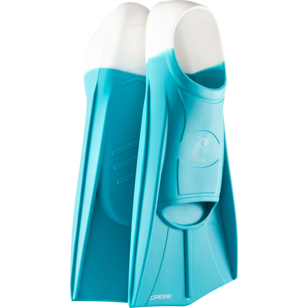 Cressi Vera Yüzme ve Dalış Paleti - AQUAMARINE - WHITE - M - 39/41