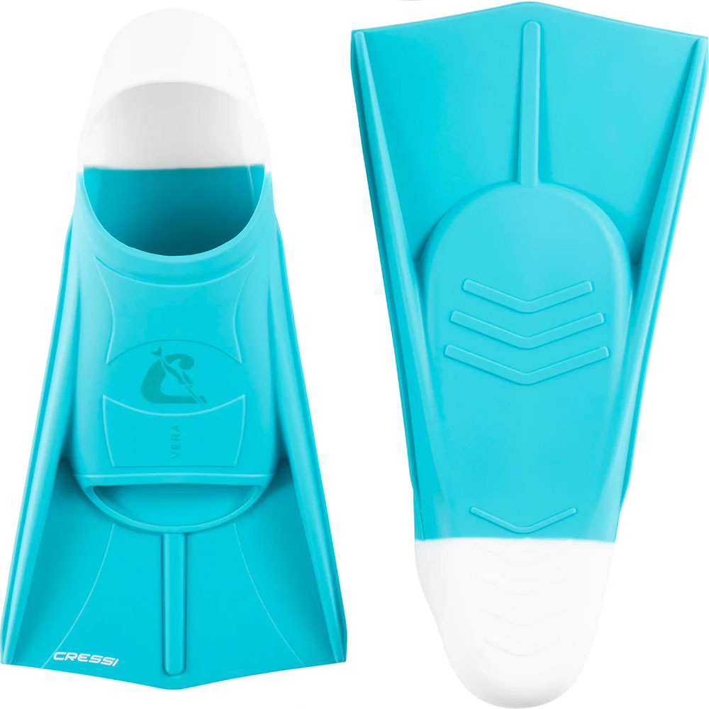 Cressi Vera Yüzme ve Dalış Paleti - AQUAMARINE - WHITE - XL - 45/47
