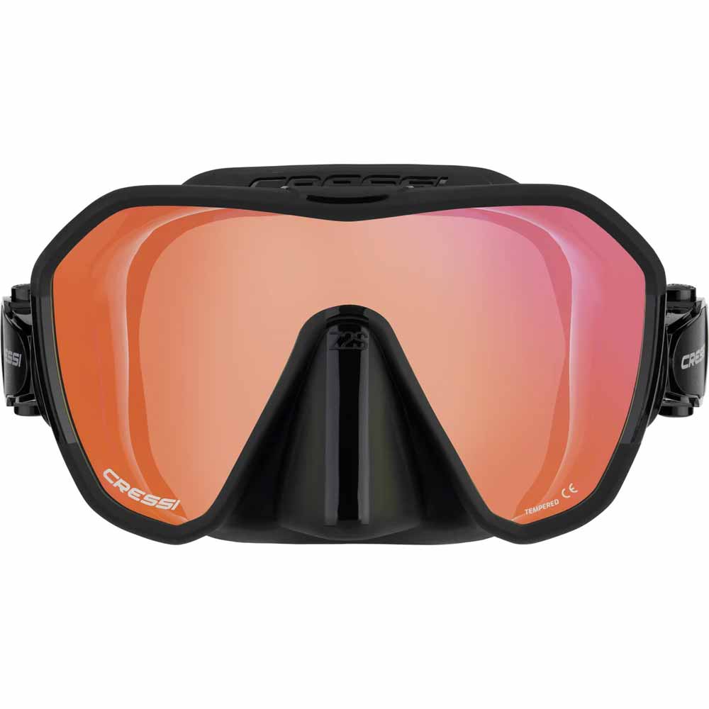 Cressi Z2S Dalış Maskesi - BLACK/BLUE/ORANGE LENS