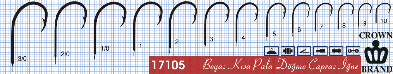 Crown Olta İğnesi 17105 100lü - Standart - NO:4