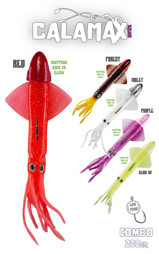 Fujin Calamax 140gr Combo Squid Silikon Yem