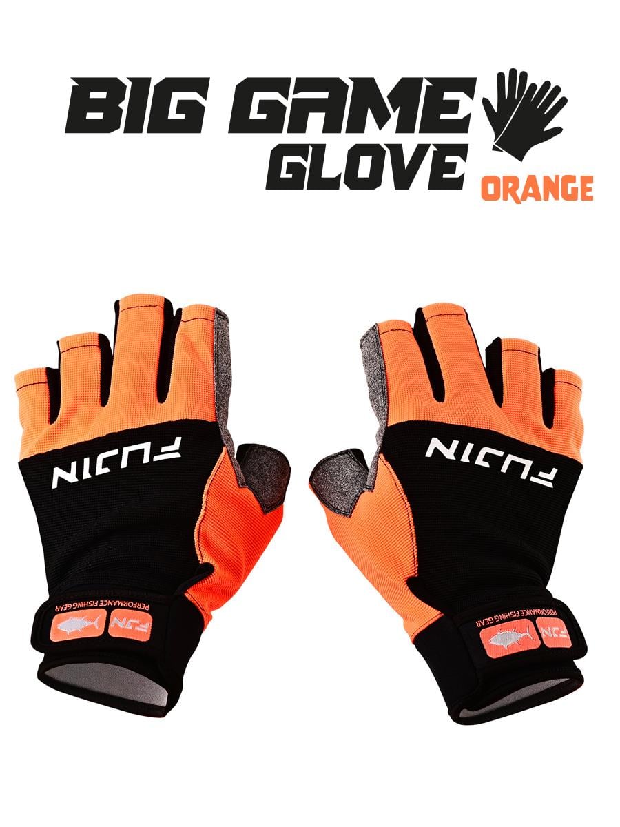 Fujin Pro Angler S24 Big Game Gloves Orange M/L