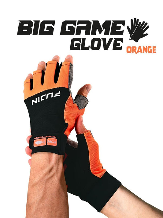 Fujin Pro Angler S24 Big Game Gloves Orange M/L