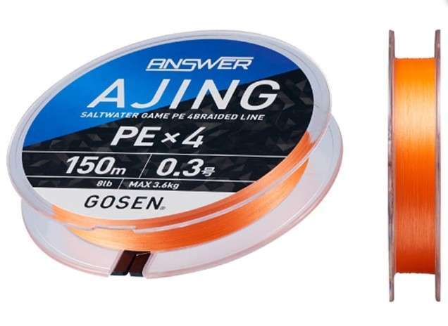 Gosen Answer Ajing PE4 Örgü LRF İpi 150mt Coctail Orange - Standart - 0.2 PE