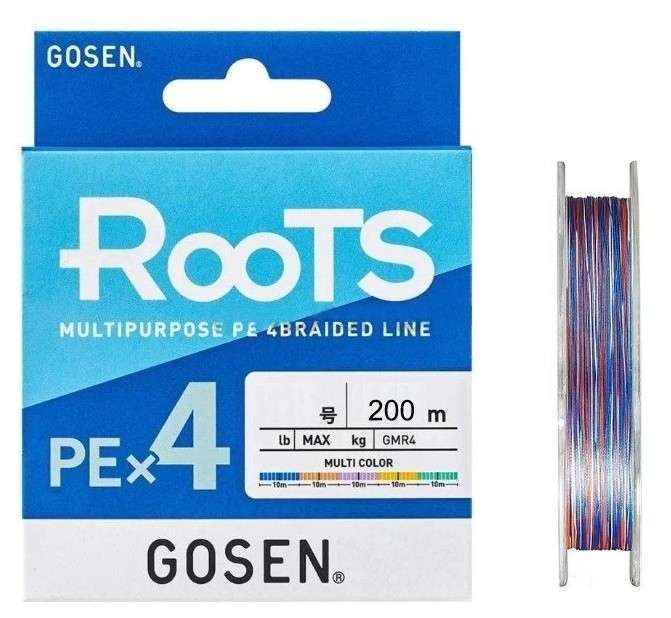 Gosen X4 Roots PE 4 Örgü Spin İpi 200mt Multi Color - Standart - 0.5 PE
