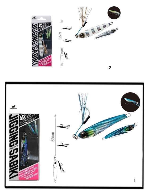 Hayabusa EX 450 Jigging Sabiki 40gr Light Jig Suni Yem - 1