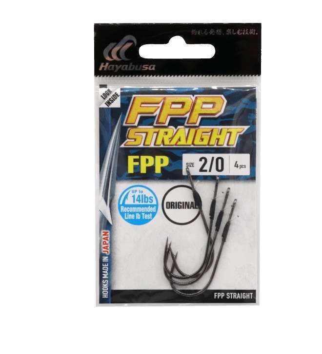 Hayabusa FPP Straight Delikli Lüfer İğnesi Black Nikel - Standart - 3-0
