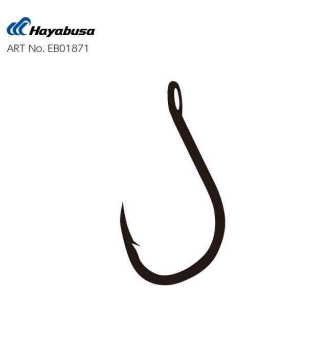 Hayabusa HCHN 018 Delikli Papağan Olta İğnesi Black Nikel