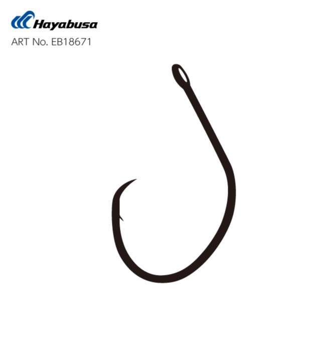 Hayabusa HCRL 186 Circle Delikli Çupra İğnesi Black Nikel - Standart - 2