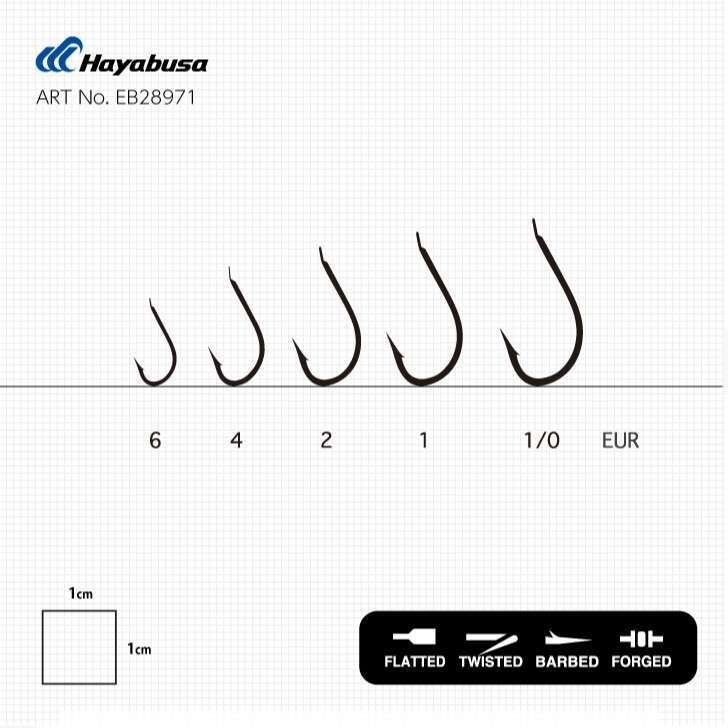 Hayabusa HHBR 289 Kısa Pala Dövme Çupra İğnesi 15li Paket Black Nikel - Standart - 4