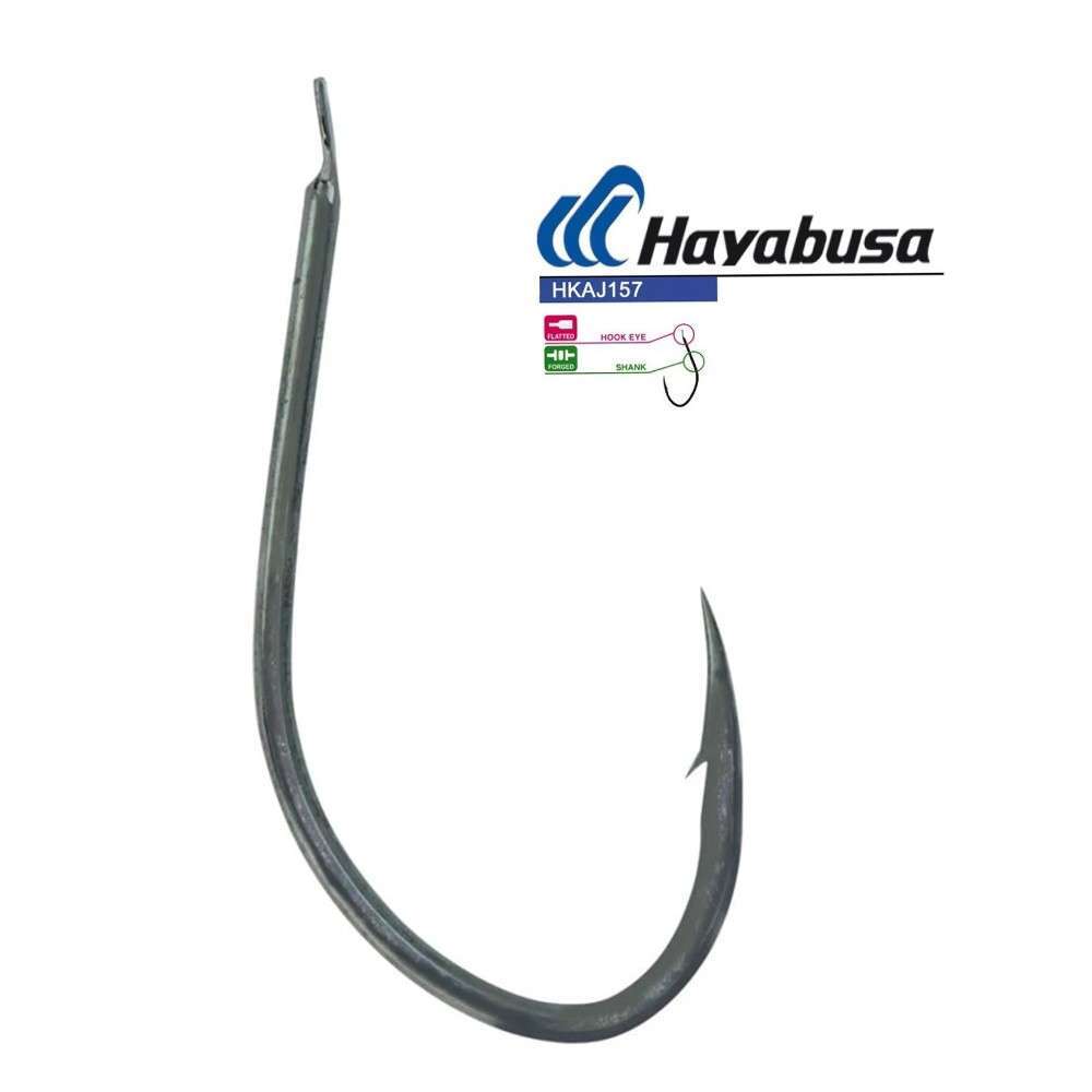 Hayabusa HKAJ 157 Kısa Pala Dövme Olta İğnesi 15li Paket Black Nikel - Standart - 14