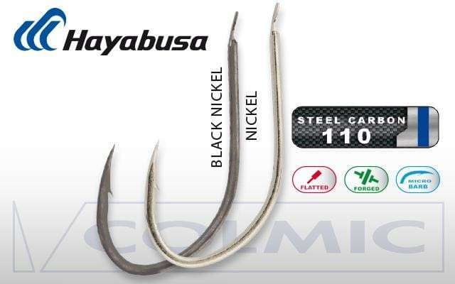 Hayabusa HKAJ 157 Kısa Pala Dövme Olta İğnesi 15li Paket Black Nikel - Standart - 8