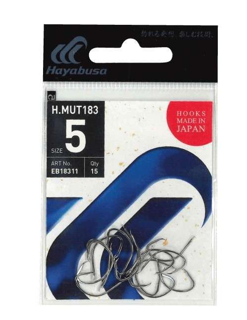 Hayabusa HMUT 183 Circle Dövme Olta İğnesi 15li Paket Nikel - Standart - 2