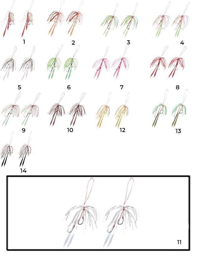Hayabusa SE 125 Tai Rubber Free Slide Yedek Etekli Assist İğne Set - 11