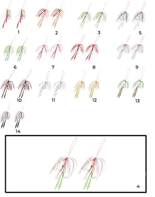 Hayabusa SE 125 Tai Rubber Free Slide Yedek Etekli Assist İğne Set - 4