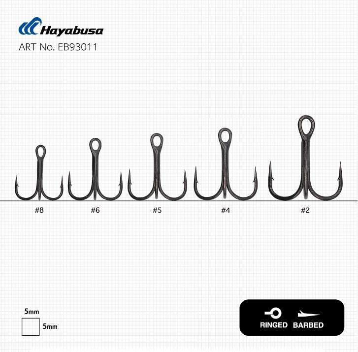 Hayabusa TBL 930 Üçlü İğne Premium 6lı Paket Nikel - Standart - 8