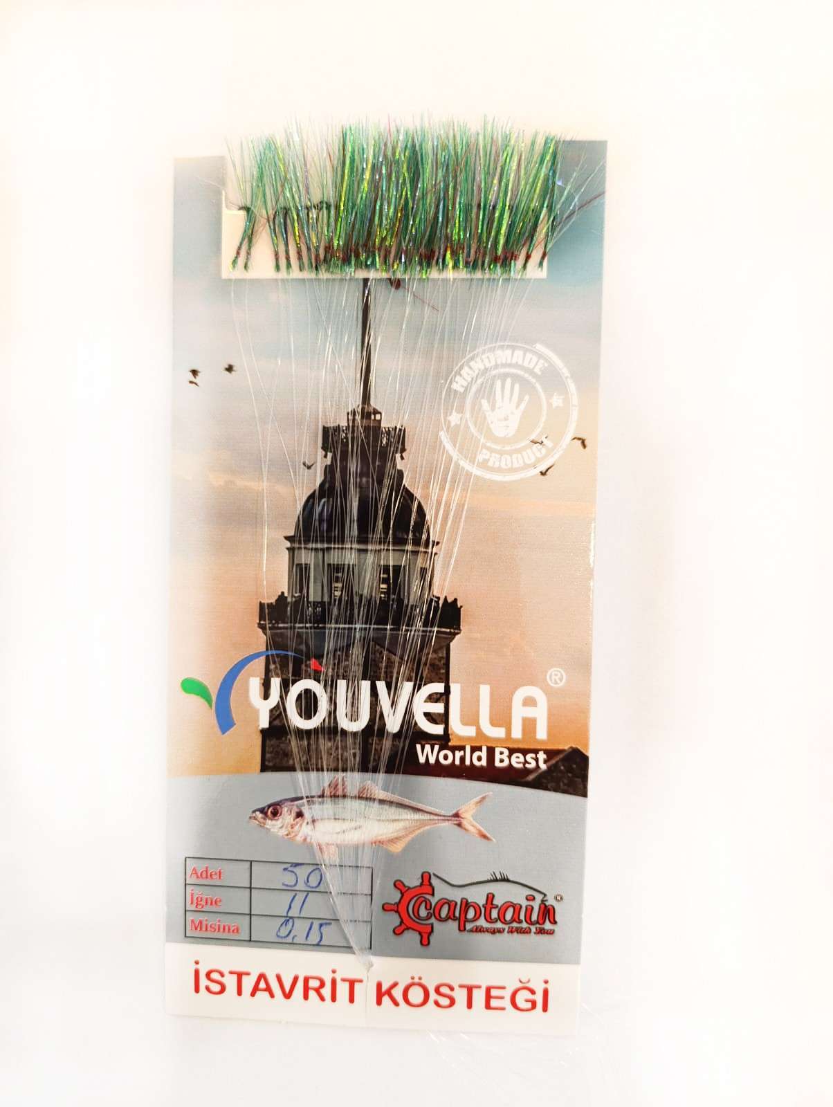 İstavrit Kösteği UV-GLOW Simli Youvella Kartonda 50 İğne 015 mm Köstek - 66