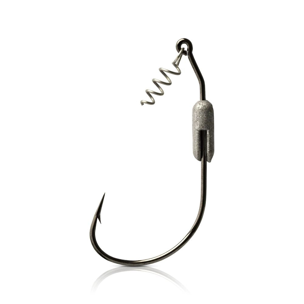 Mustad 91768S18 Power Lock Plus Spring Olta İğnesi - BLACK NICKEL - NO:1-0 3LU
