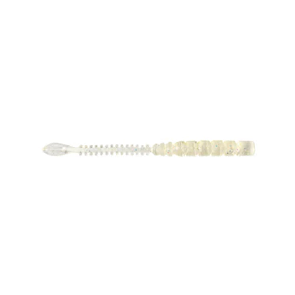 Mustad Aji Beaver Tail Silikon Kurt - 001 - CLEAR RBOW GLITTER - 64MM - 12Lİ