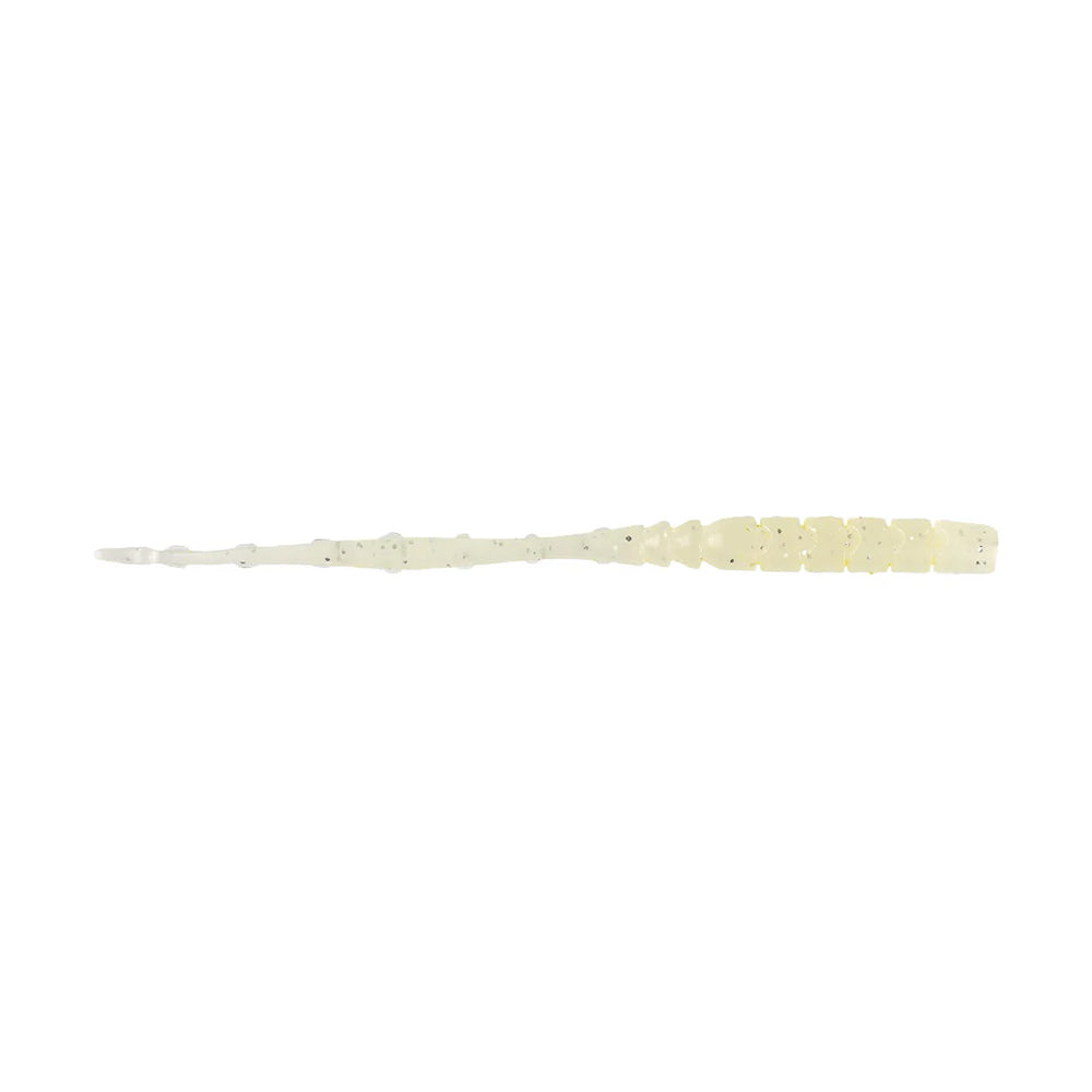 Mustad Aji Straight Tail Silikon Kurt - 007 - WHITE LUMINOUS - 76MM - 12Lİ
