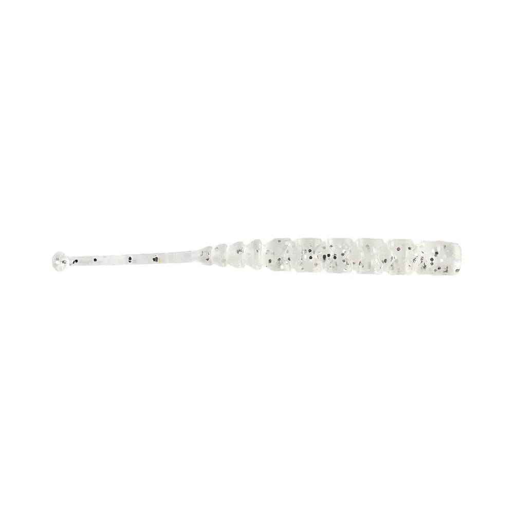 Mustad Aji Worm Ball Tail Silikon Kurt - 009 - LUMINOUS SLVR GLIT - 5CM - 12Lİ