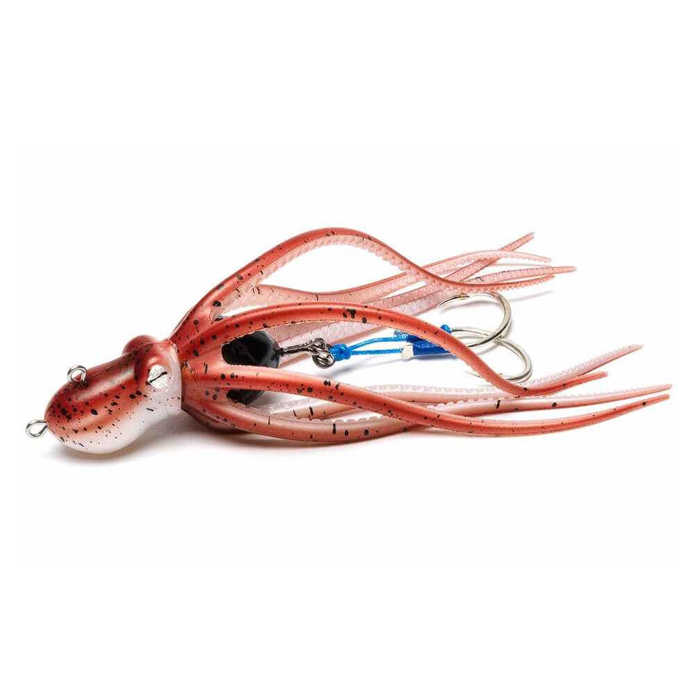 Mustad Inkvader Octopus Jig Sahte Yem - RED - RED - 200GR