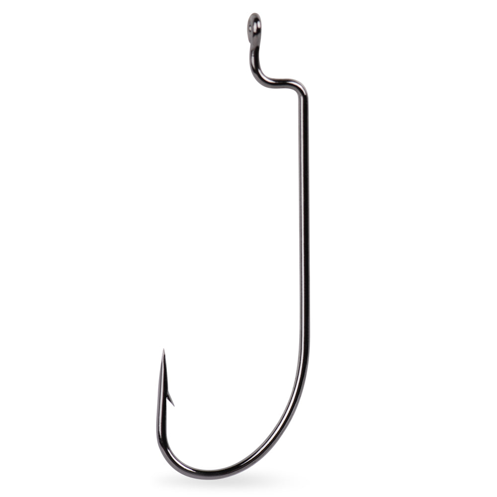Mustad Offset Worm 39121NP-BN Olta İğnesi - BLACK NICKEL - NO:2-0 - 7Lİ