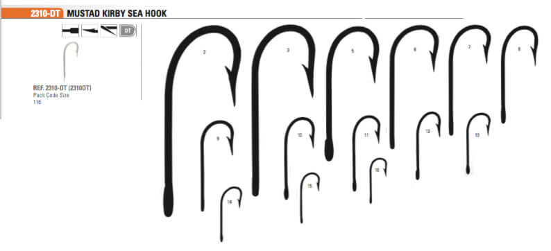 Mustad Olta İğnesi 2310 DT 100 lü - GALVENİZ - NO:2