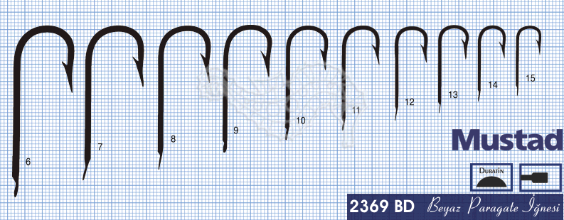 Mustad Olta İğnesi 2369BD 100lü - Standart - NO:4