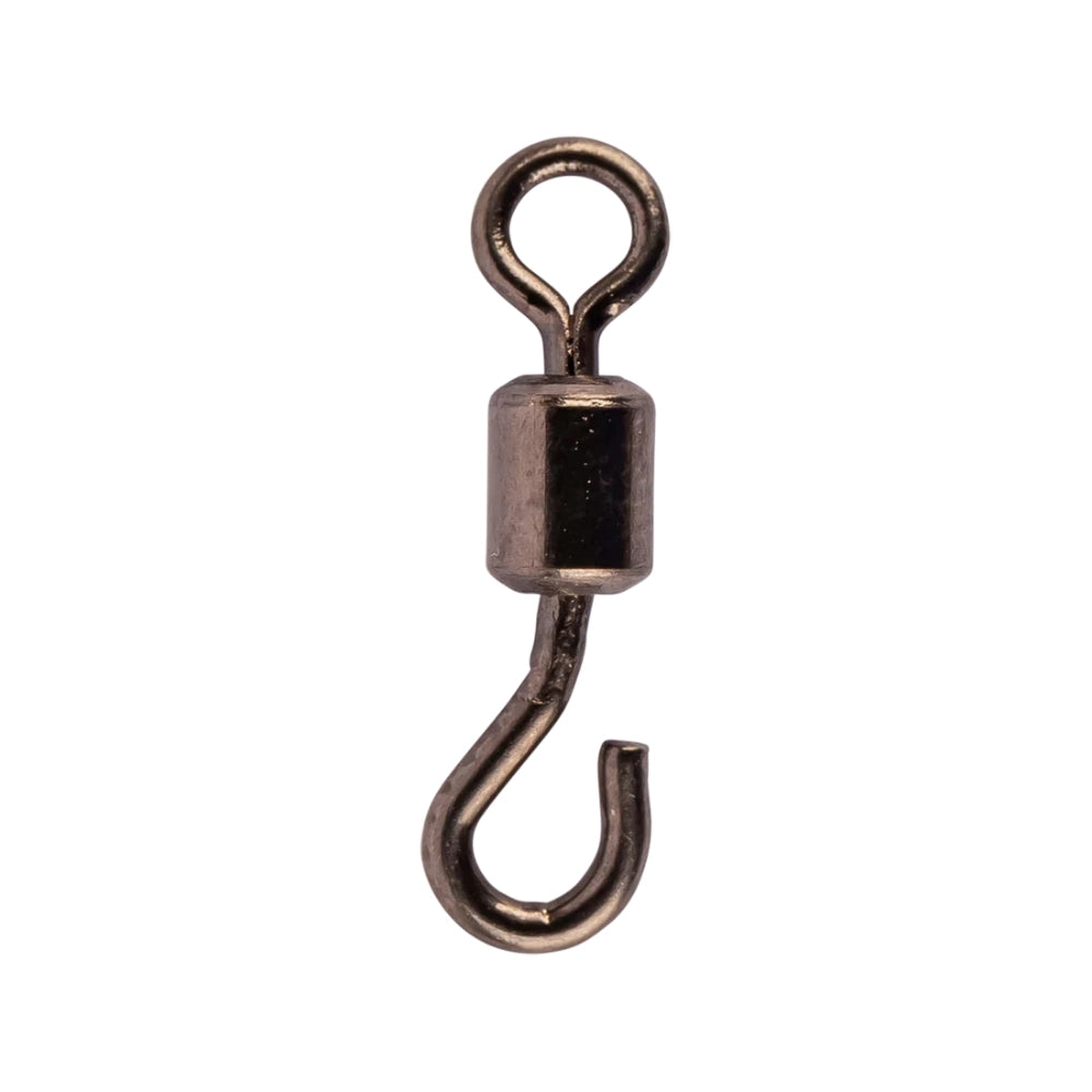 Mustad Open Eye Rolling Swivel DLT03 Fırdöndü - BLACK - NO:8 - 10LU