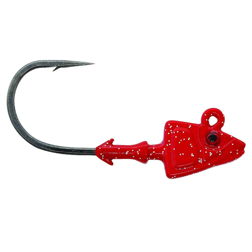 Mustad Sd824 Shad Jig Head - RED - 10GR - 3LU - 3-0