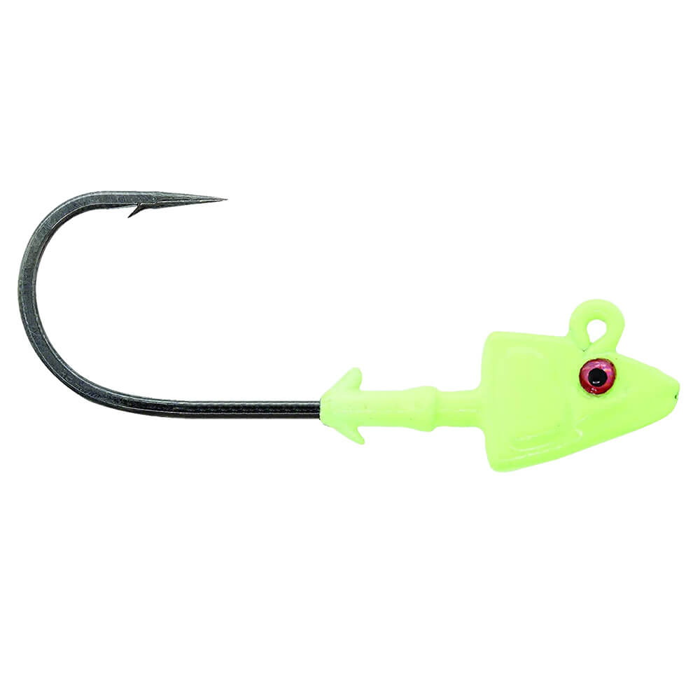 Mustad Sd840 Shad Jig Head - GG - GLOW GREEN - 21GR - 2LI - 5-0