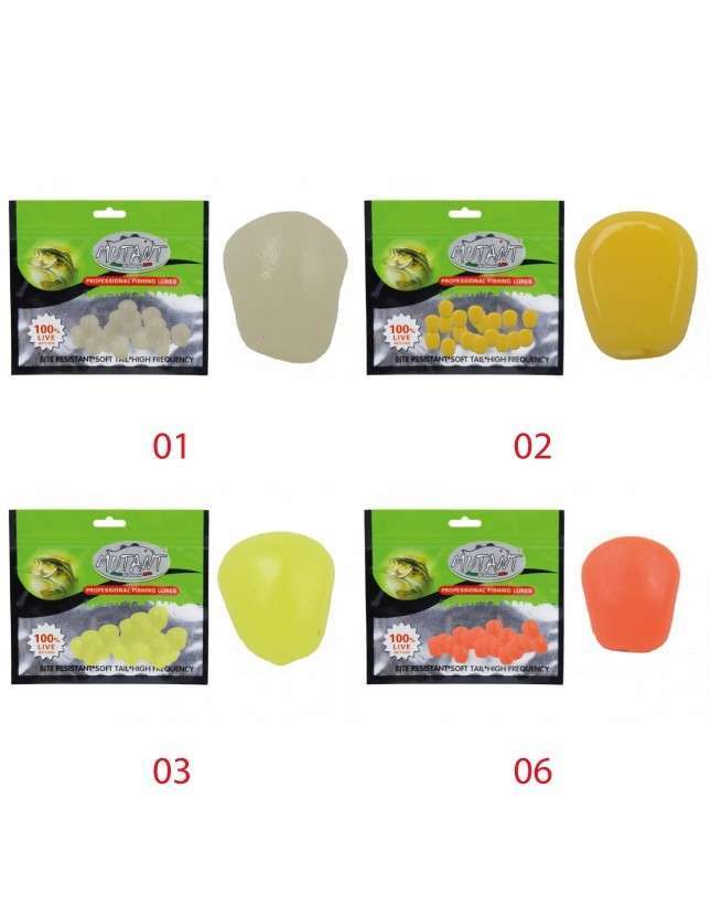 Mutant 3500 Silikon Mısır Pop Corn 1cm 20li Paket Sazan Yemi - 02