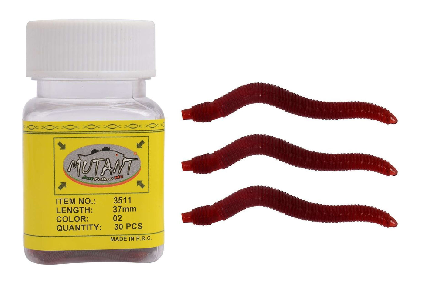 Mutant 3511 Ozmo Aromalı Solucan 4cm Silikon Suni Yem 30lu Kutu - 02