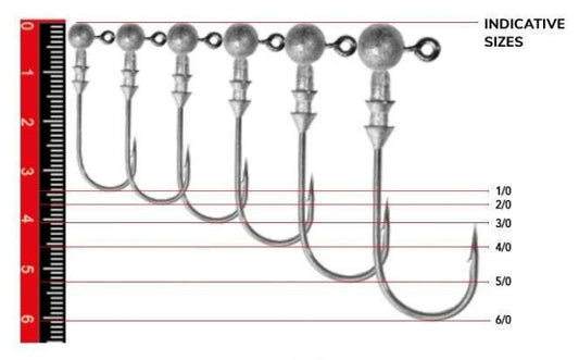 Nomura NM90005040 Round Jig Head 3lü Paket İğne:4/0no 5gr