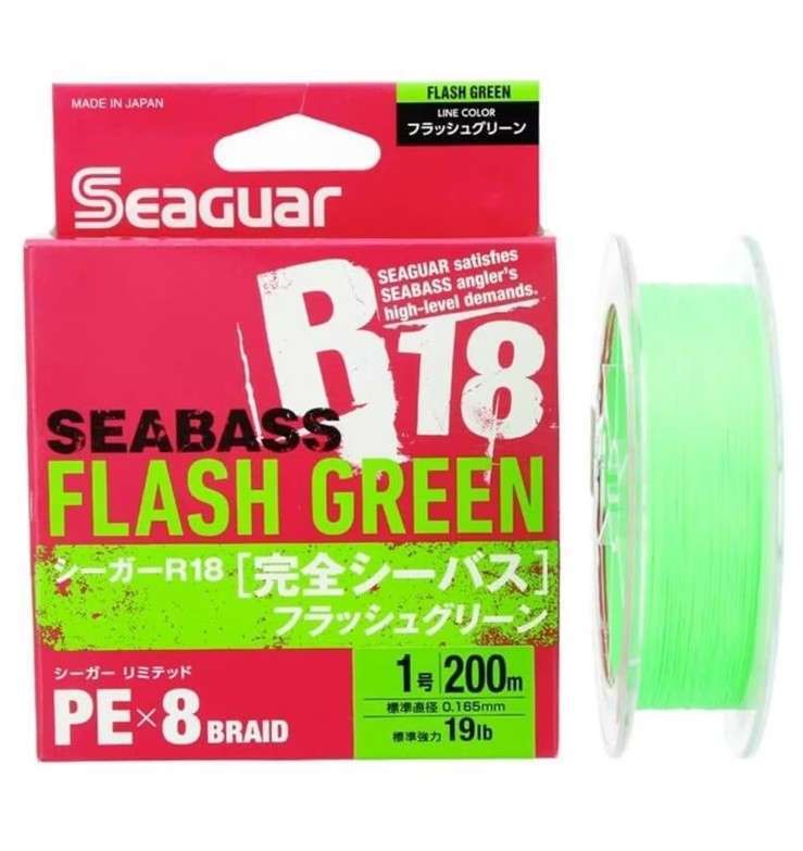 Seaguar Flash Green PE 8 Örgü Spin İp Misina 150mt Açık Yeşil - Standart - 0.6 PE