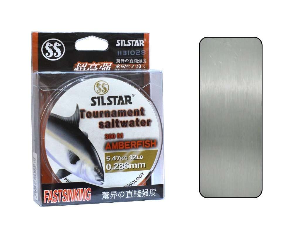 Silstar 1131 Salt Water Amberfish 300mt Monofilament Misina Su Gri - Standart - 0.28 MM