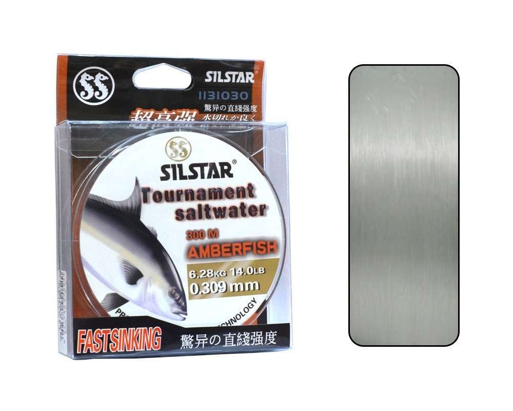 Silstar 1131 Salt Water Amberfish 300mt Monofilament Misina Su Gri - Standart - 0.45 MM